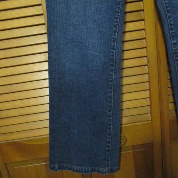 Loft jeans curvy bootcut denim blue jeans with stretch size 14 - Picture 6 of 8